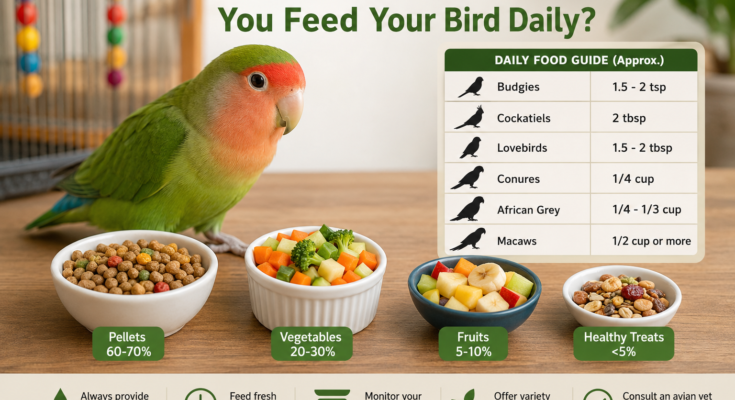How Much Should You Feed Your Bird Daily